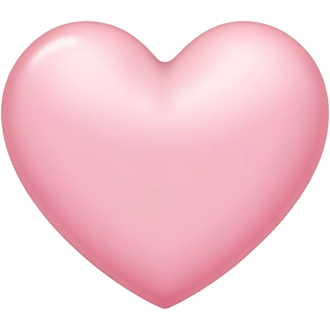 Light pink heart emoji