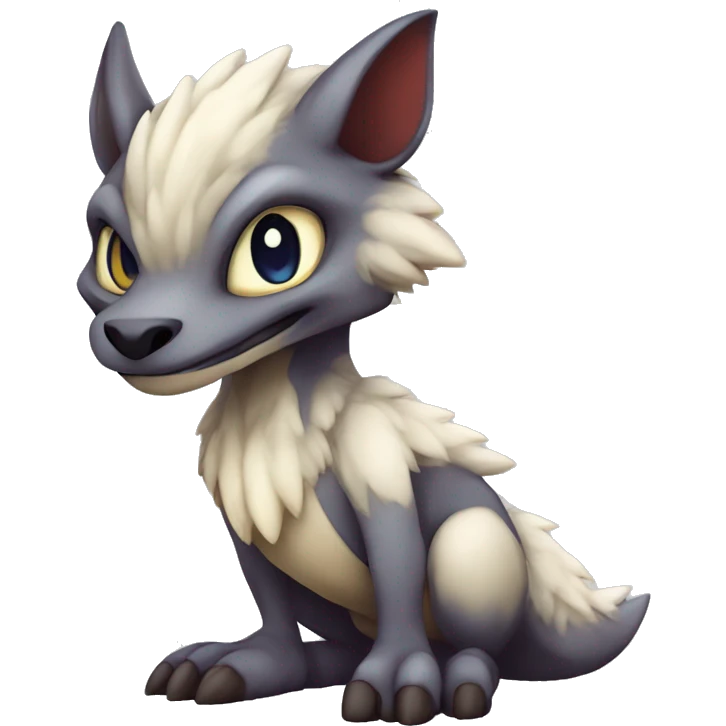 Cute Chibi Lombax-Sergal-Vernid-Fakemon full body emoji