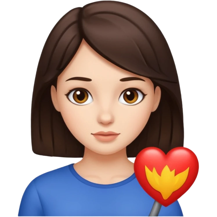 Brunette girl emoji