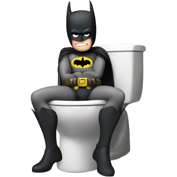 Batman on the toilet  emoji