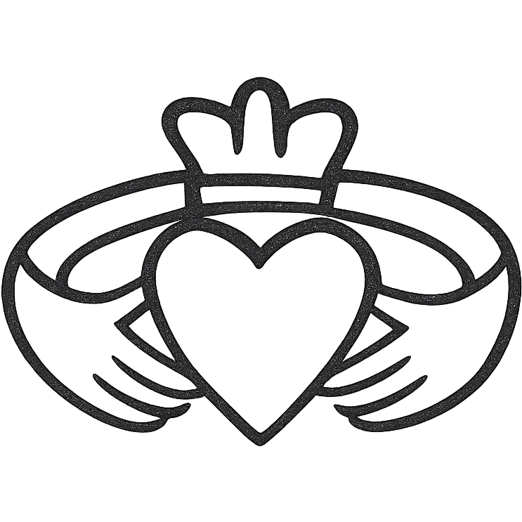 claddagh outline emoji