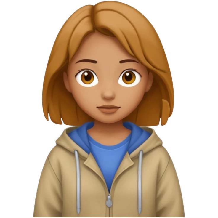 Chica con ropa baggy  emoji