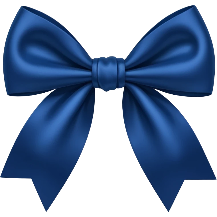Dark blue bow emoji