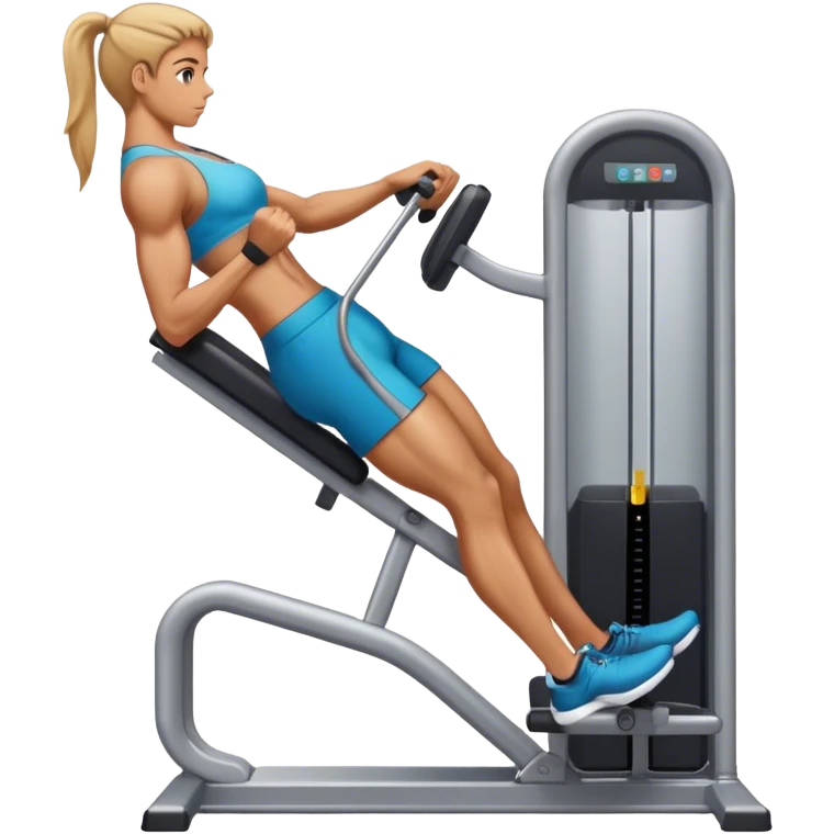 side-view triceps-machine exercise emoji