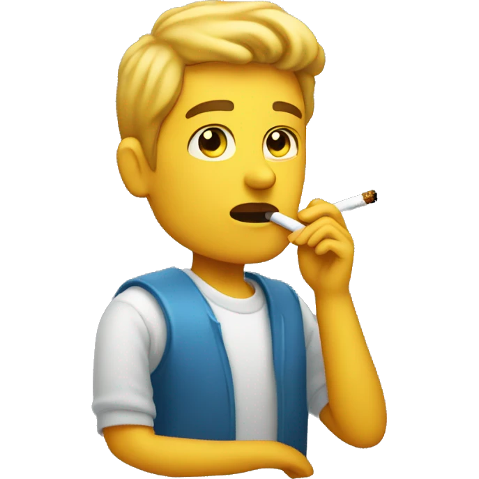 Person smoking cig emoji