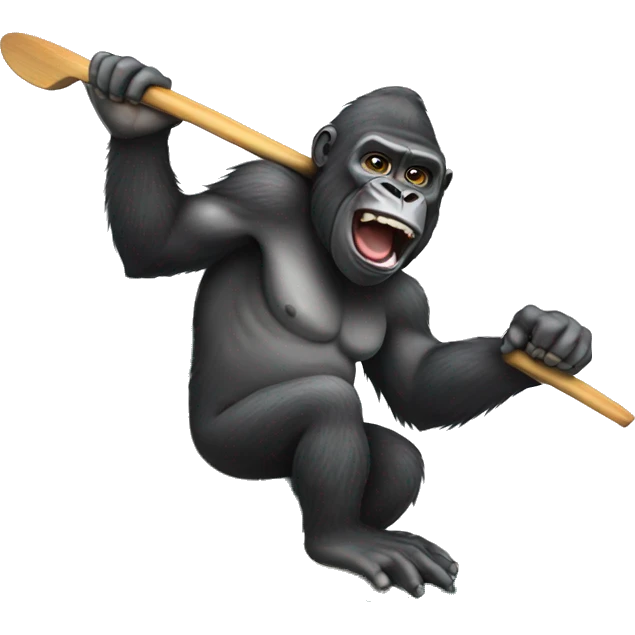 Gorilla on a surf board  emoji