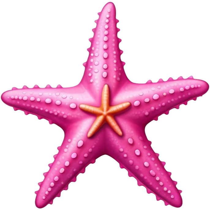 Pink starfish emoji