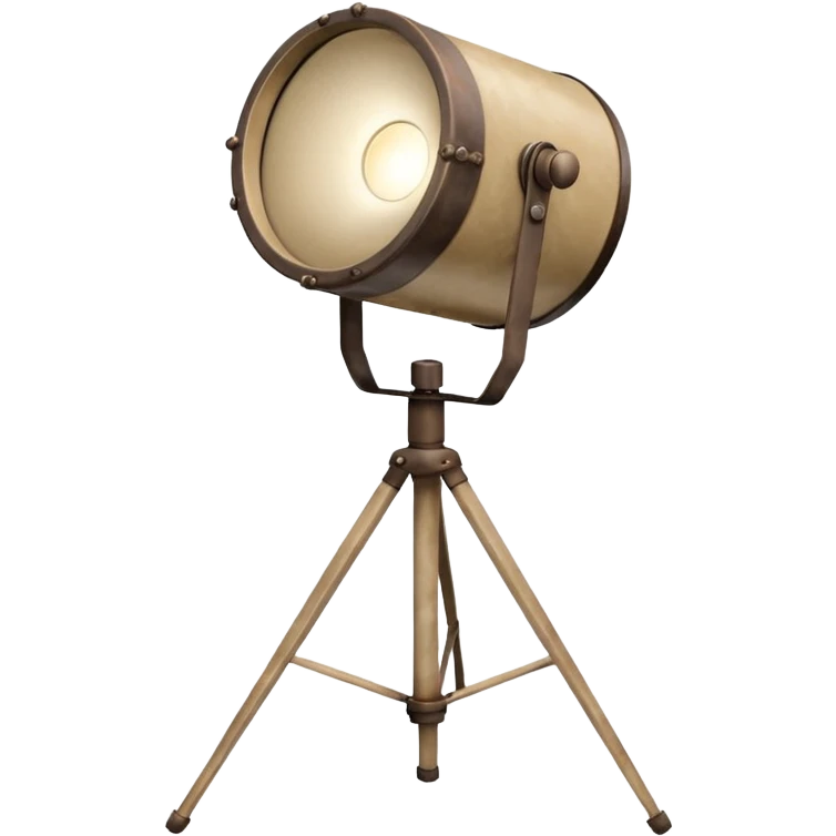 Beige stage light with stand  emoji