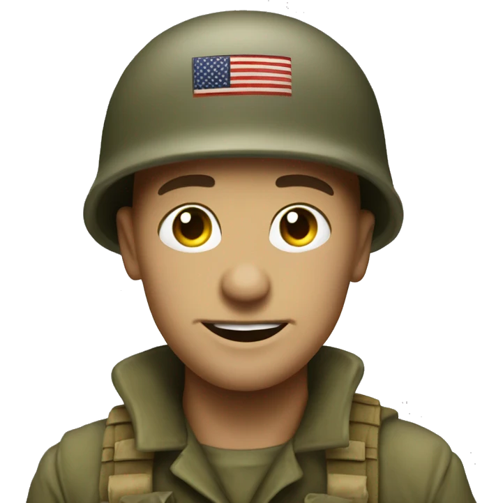 Us soldier ww2 gas masl emoji