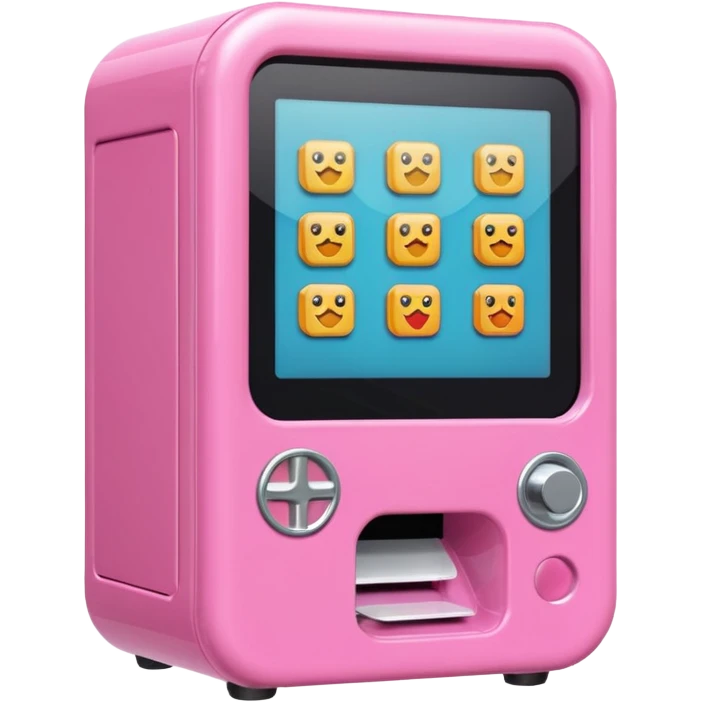 Pink gacha machine emoji