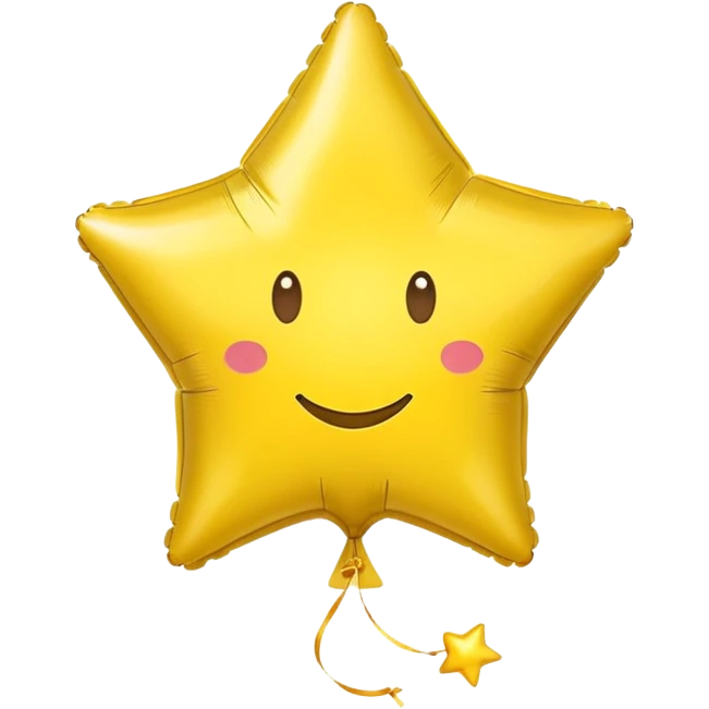 yellow star balloons emoji