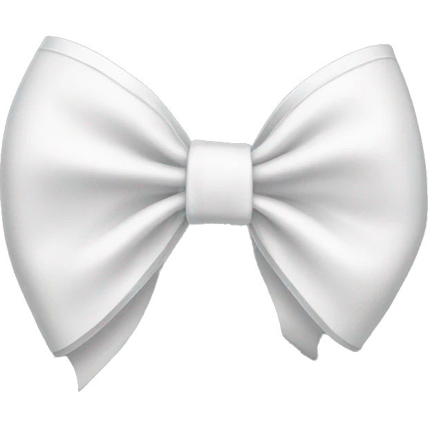 white Bow emoji