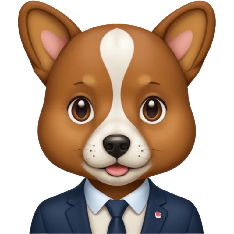 Macron en tête de chien  emoji