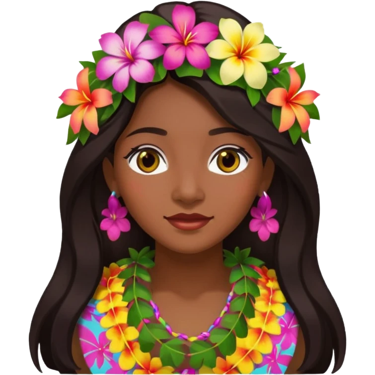 hawaian woman emoji