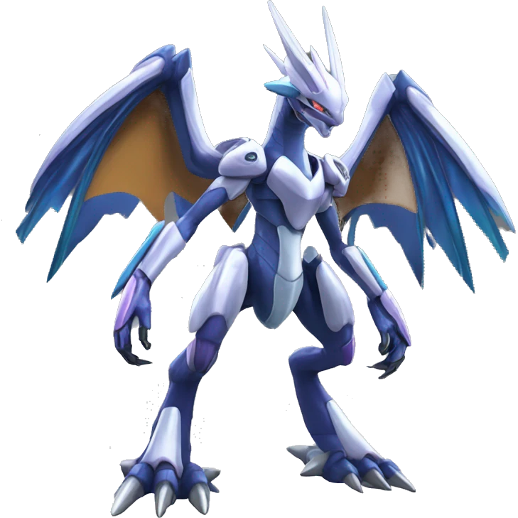  cool edgy shiny colorful Digimon-Dialga-Genesect-Reptile full body emoji
