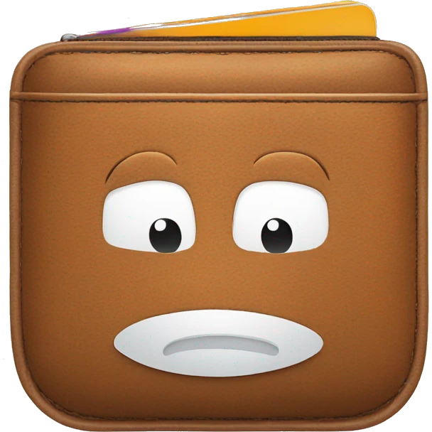 wallet pouch shaped like an app icon emoji