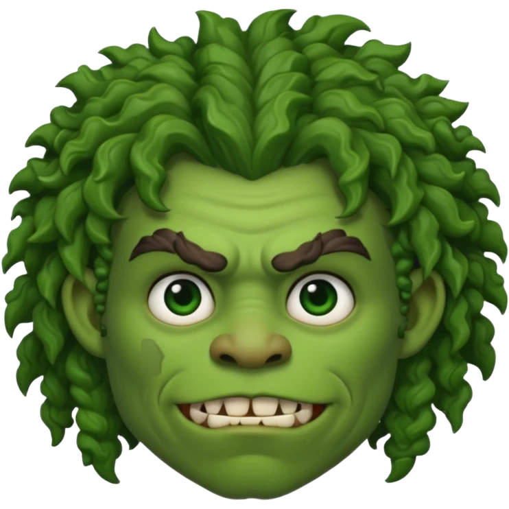 curly haired ork emoji