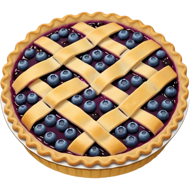 Сделай эмодзи черничного пирожка emoji