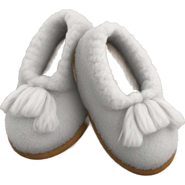 cozy slippers emoji
