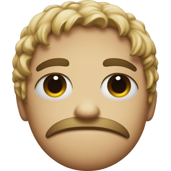 Emoji with a sad face emoji