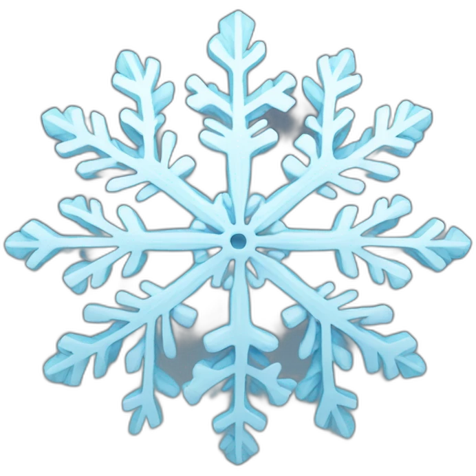 Snowflake 3D emoji