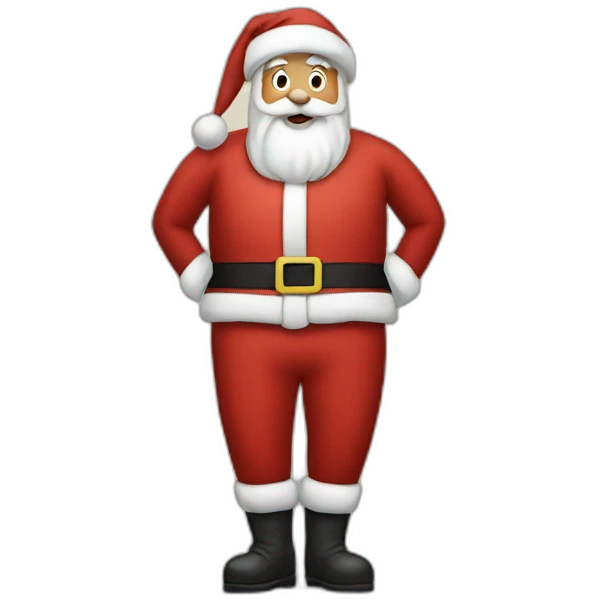 Santa clauss butt emoji