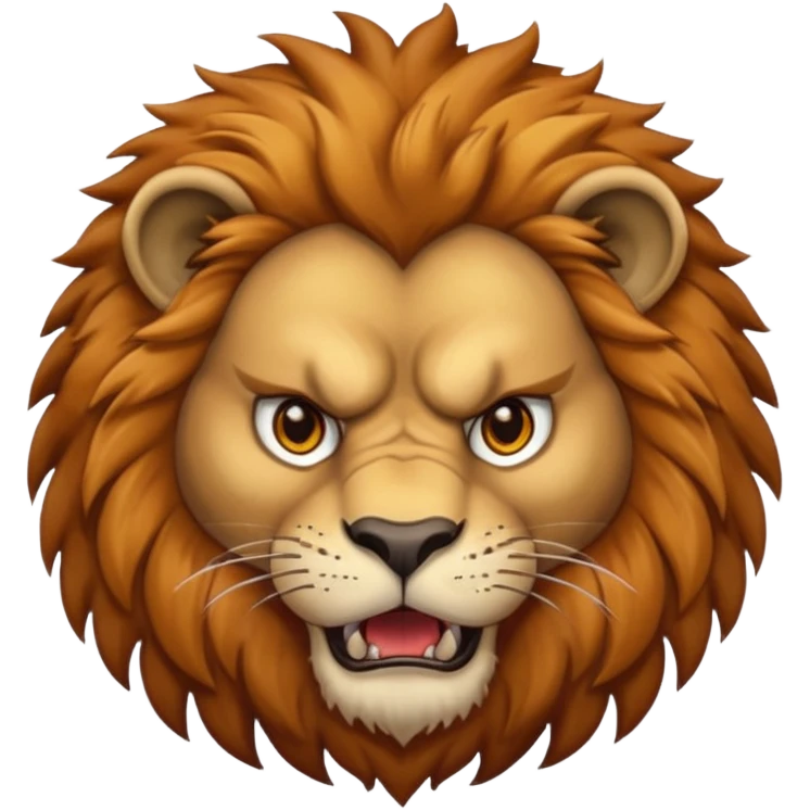 Angry lion emoji