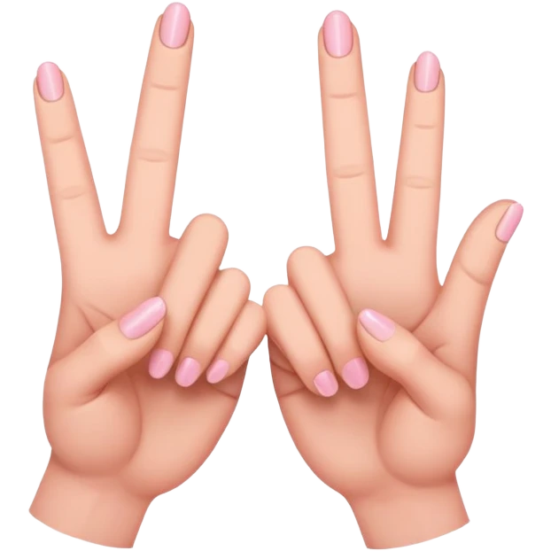 little finger promise, two pinky fingers locked together emoji