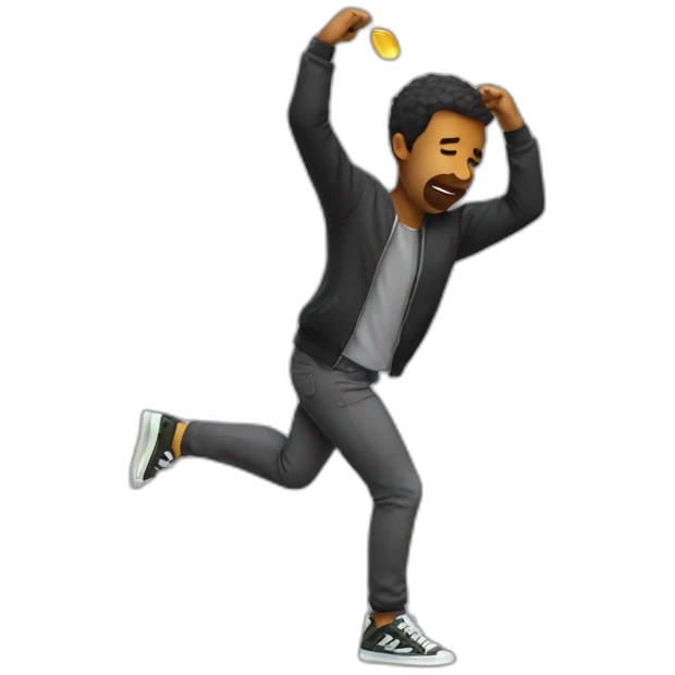 man do a dab emoji