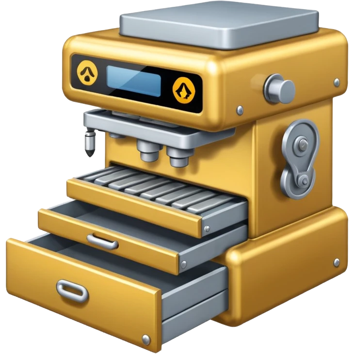 Drawer machine emoji