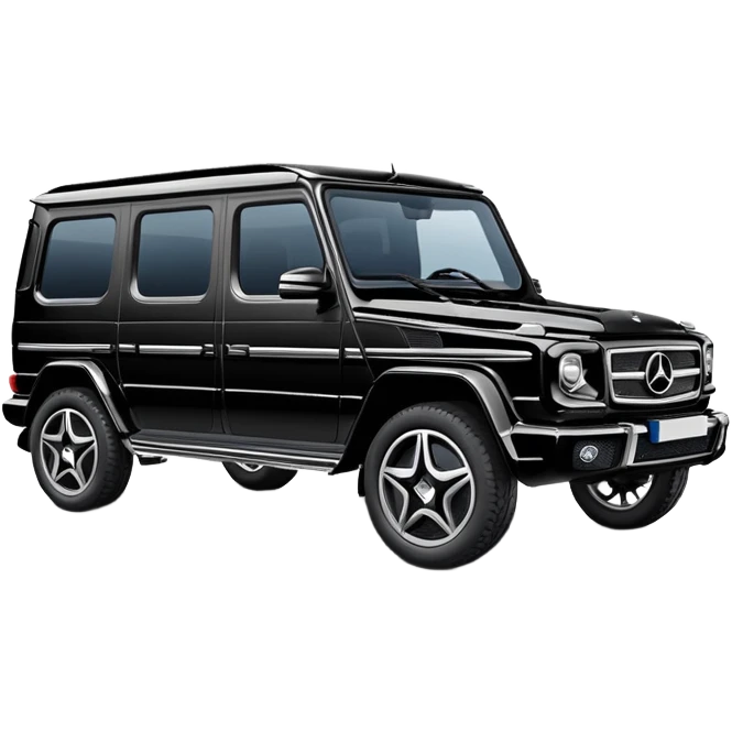 car Mercedes Gelendwagen black emoji