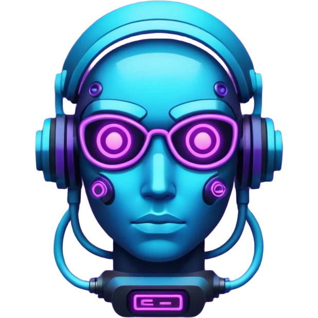 neon cyberpunk code emoji