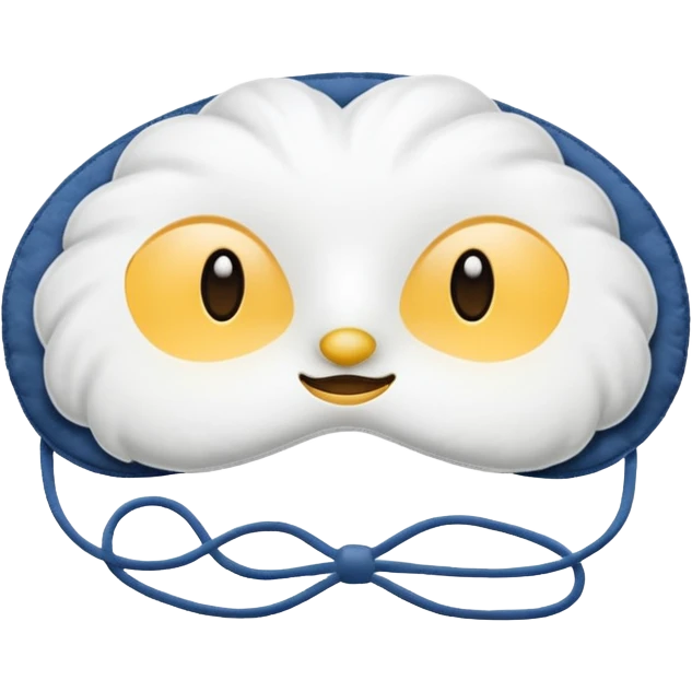 winter sleep mask emoji