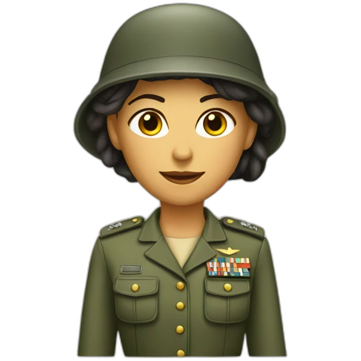 Mujer militar emoji