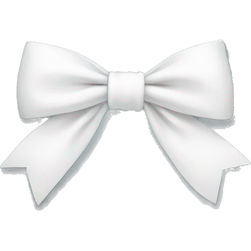 White bow emoji
