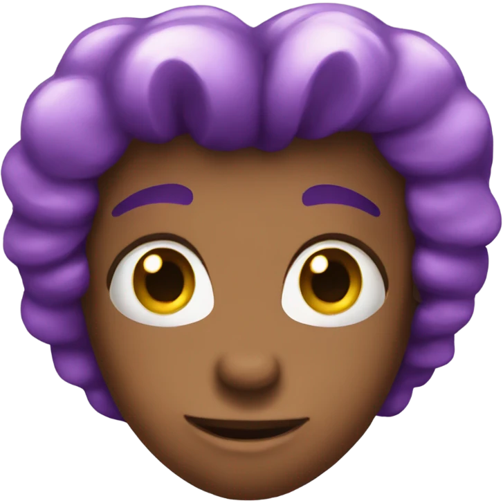 Purple sparkling heart emoji