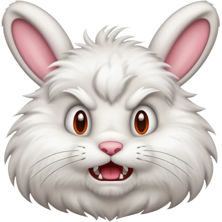 angry bunny cartoon emoji