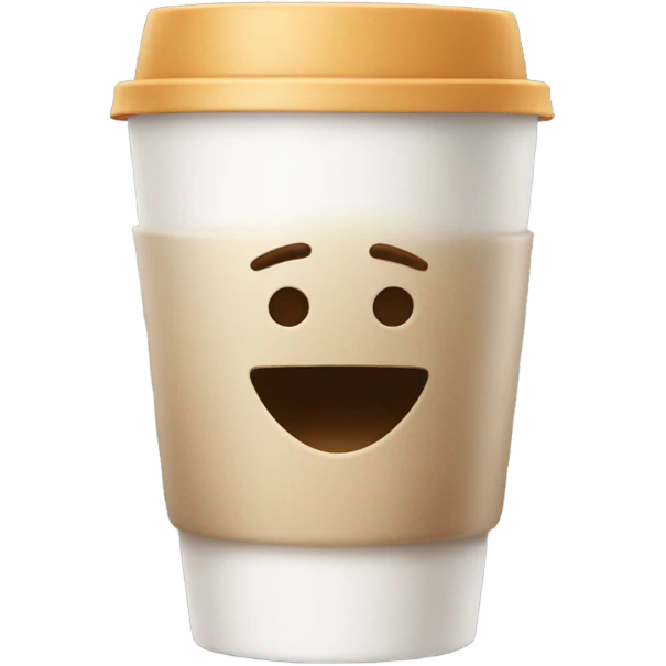 Coffee with legs  emoji