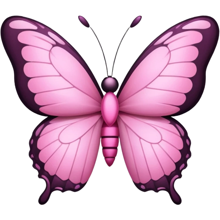 pink butterfly with bow  emoji