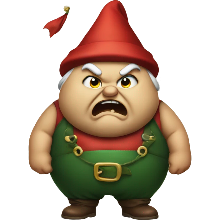 Angry Lutin obese  emoji