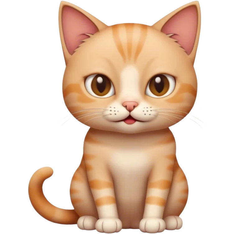 cat with no clothes emoji