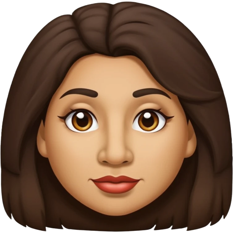 thick latina baddie with a hairy face and a large nose emoji
