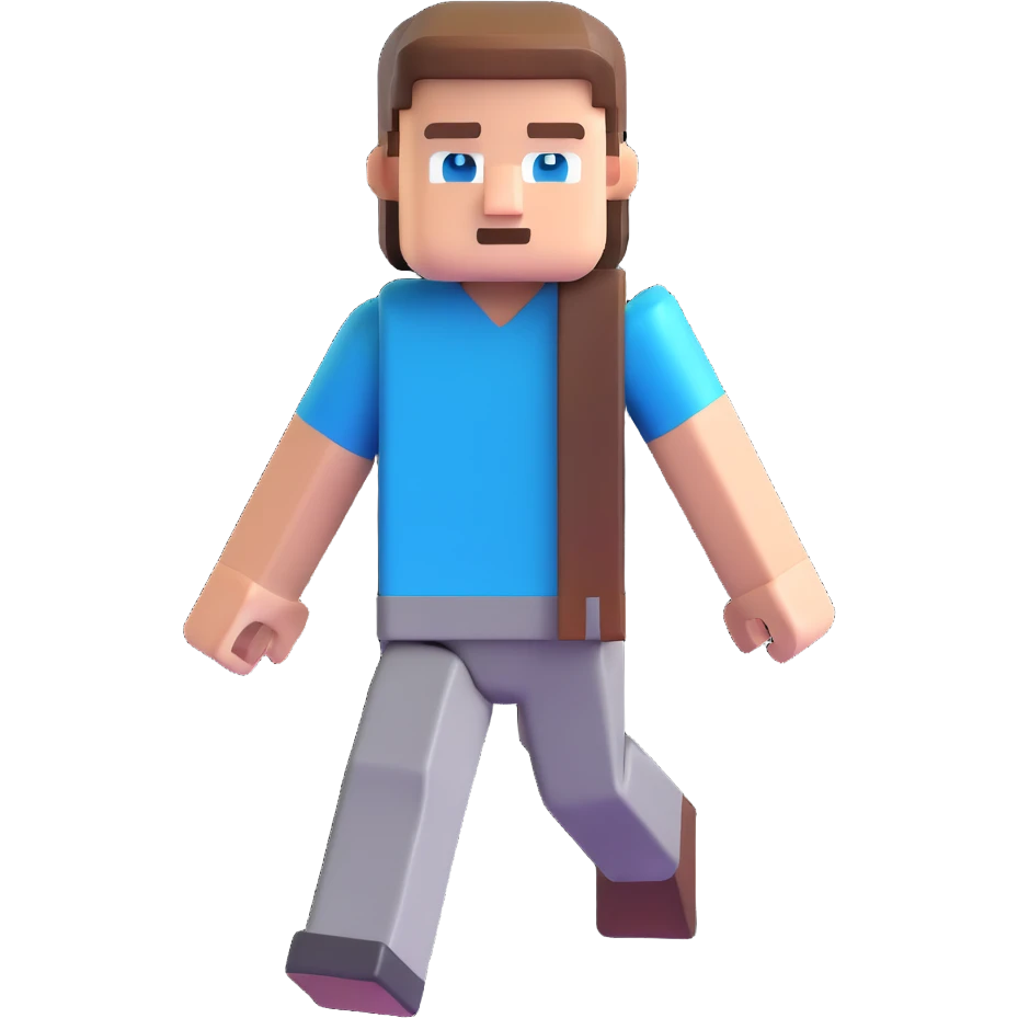Minecraft Steve character emoji