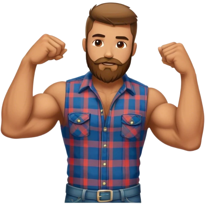 Gay lumberjack emoji