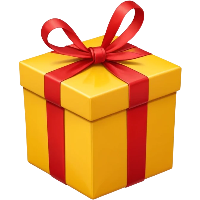 yellow giftbox emoji