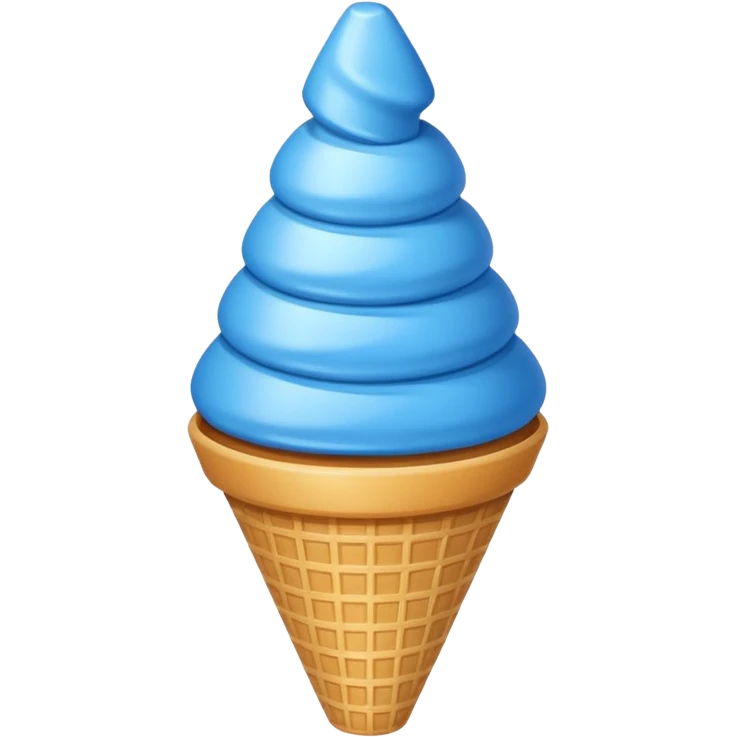 Cono francese blu emoji