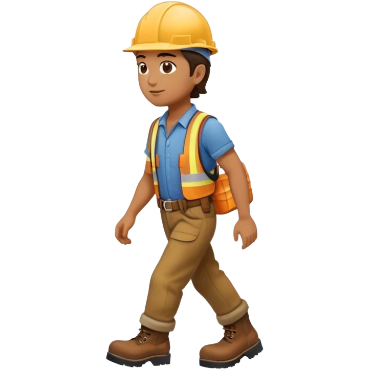 labor worker walking emoji