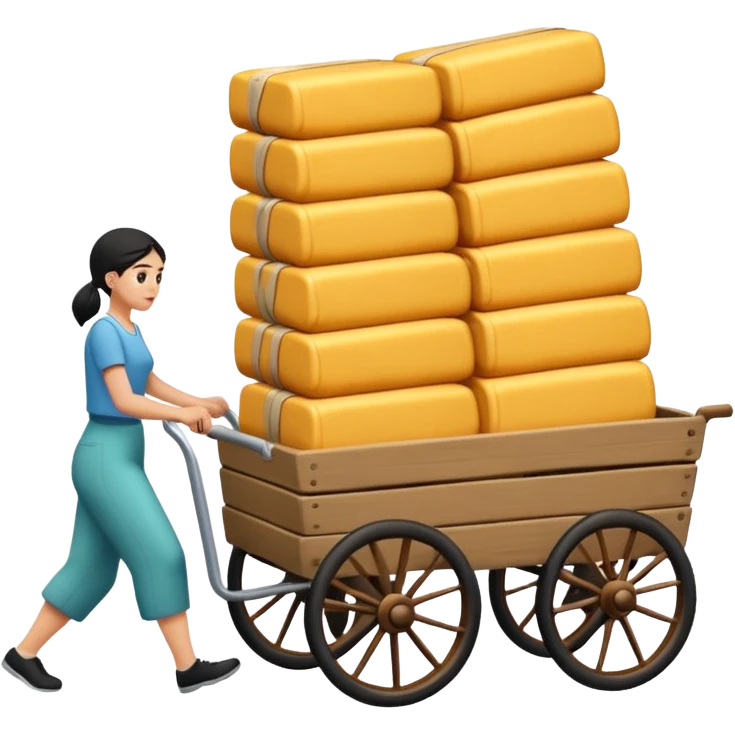 aka uka ichimlik ortilgan aravani olib qochishyapti orqa tarafdan rakurs yuzi ko'rinmasin emoji