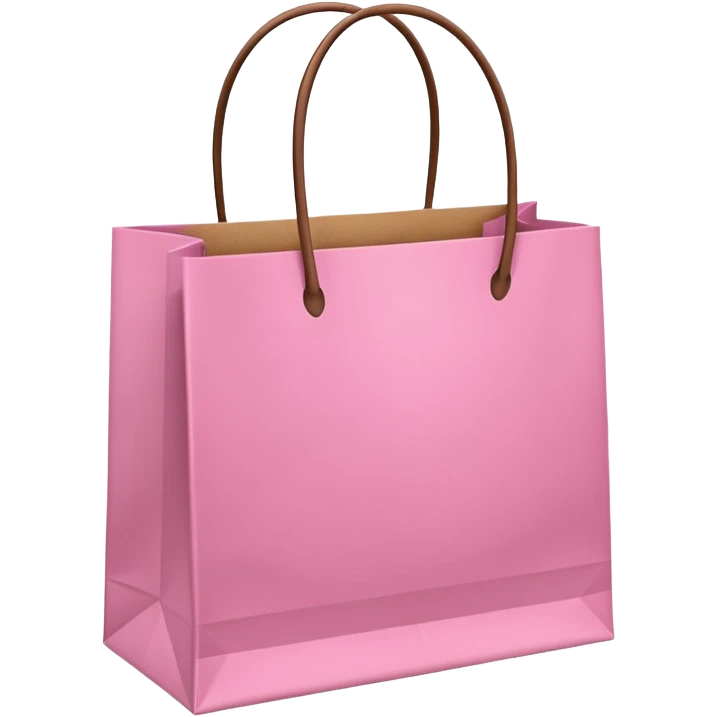 pink and brown shopping bags emoji