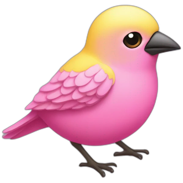 pink canary with x'ed out eyes emoji
